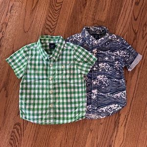 Bundle of 2 Baby Gap button down shirts